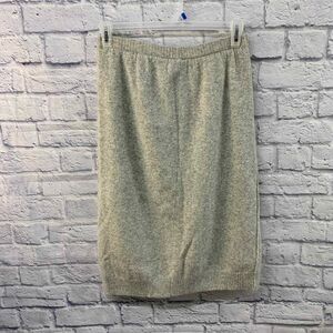 Vintage Lambswool Midi Skirt Womens Large Angora Rabbit‎ Hair Liz Claiborne